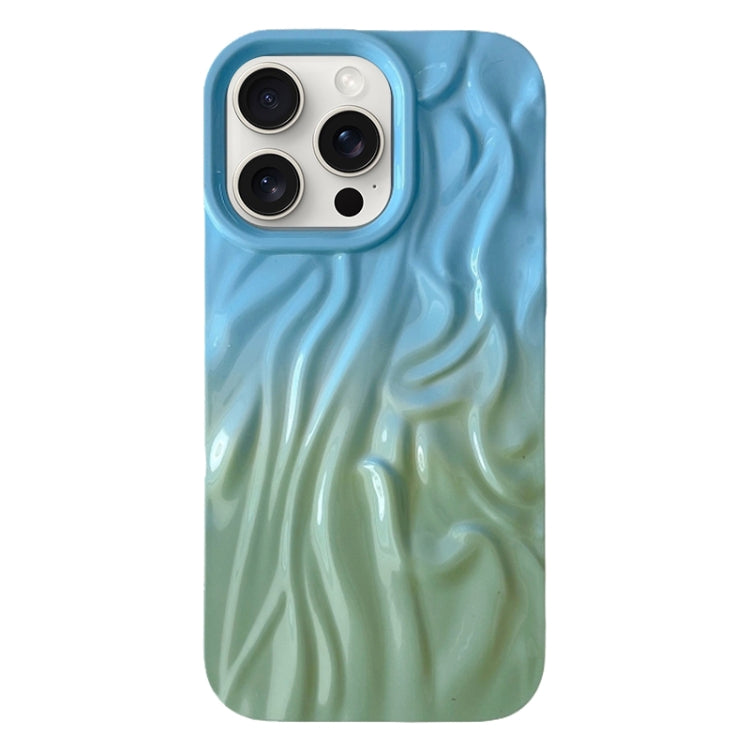 For iPhone 15 Pro Wrinkle Gradient Oily Feel TPU Phone Case