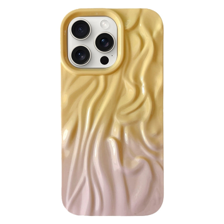 For iPhone 15 Pro Wrinkle Gradient Oily Feel TPU Phone Case