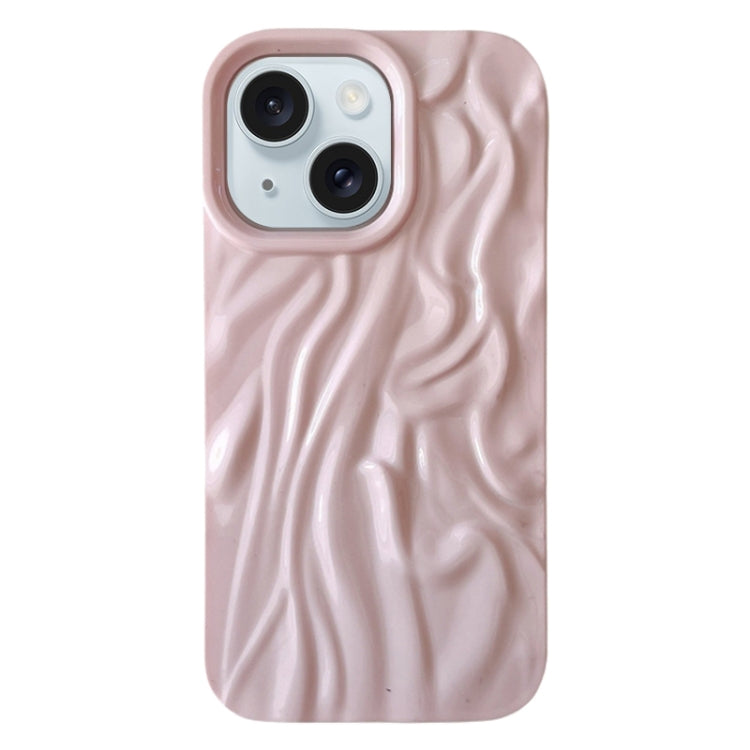 For iPhone 15 Plus Wrinkle Gradient Oily Feel TPU Phone Case