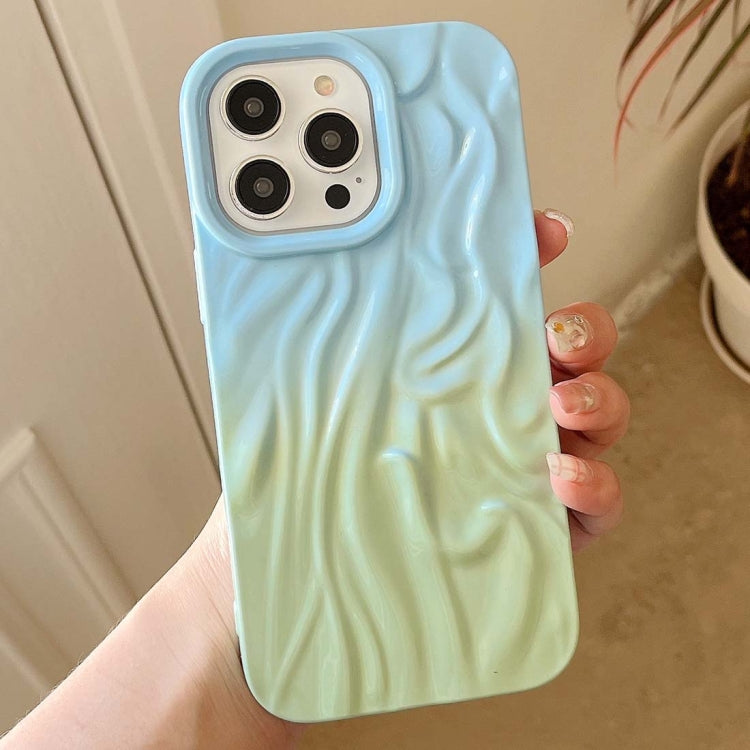 For iPhone 15 Wrinkle Gradient Oily Feel TPU Phone Case