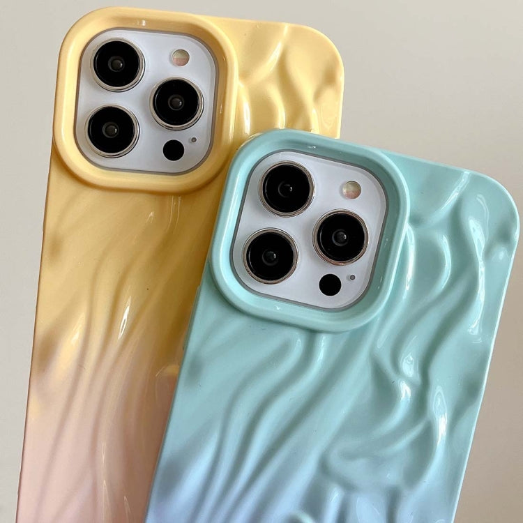 For iPhone 16 Wrinkle Gradient Oily Feel TPU Phone Case