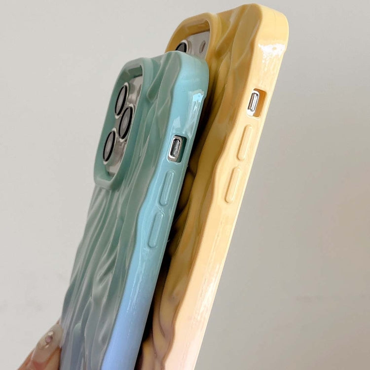 For iPhone 15 Pro Max Wrinkle Gradient Oily Feel TPU Phone Case