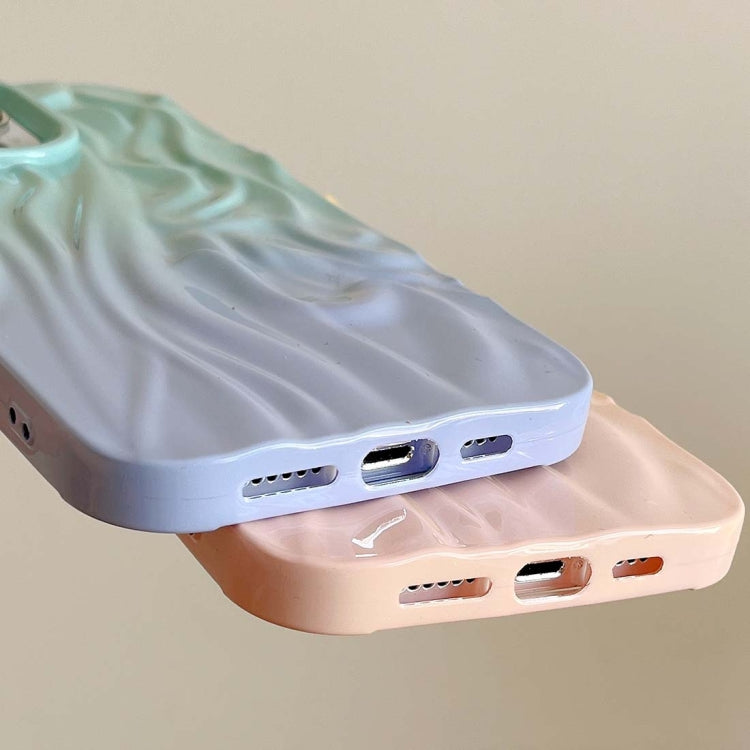 For iPhone 15 Pro Max Wrinkle Gradient Oily Feel TPU Phone Case