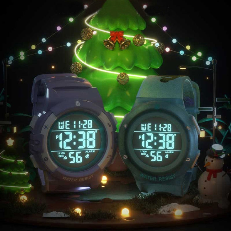 SPOVAN K01 Men Children LED Luminous Waterproof Electronic Sports Watch
