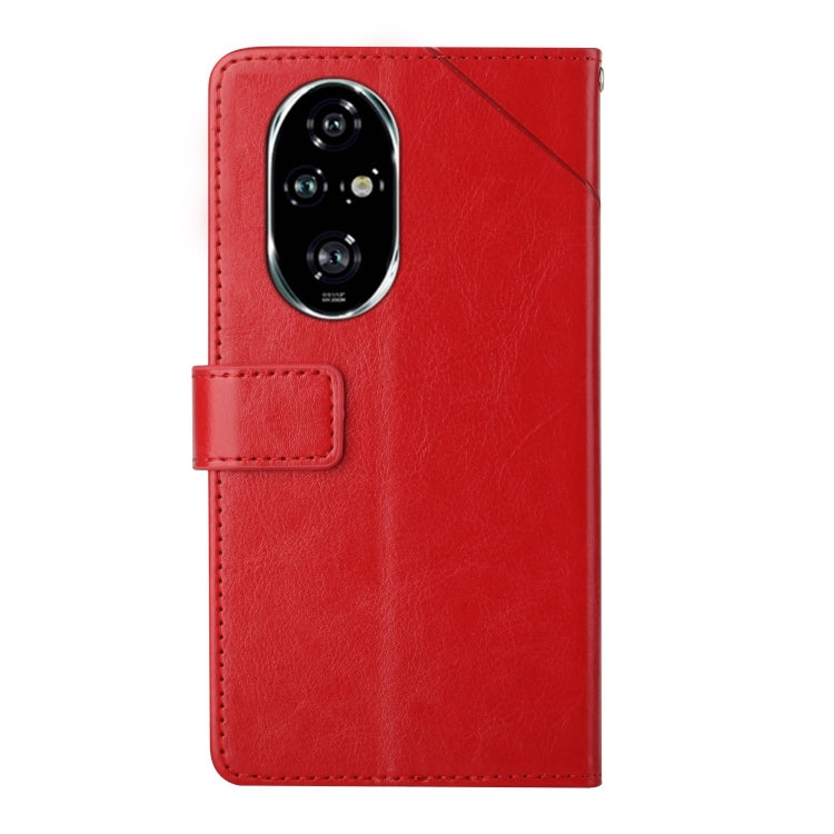 For Honor 200 5G Global Y-shaped Pattern Flip Leather Phone Case