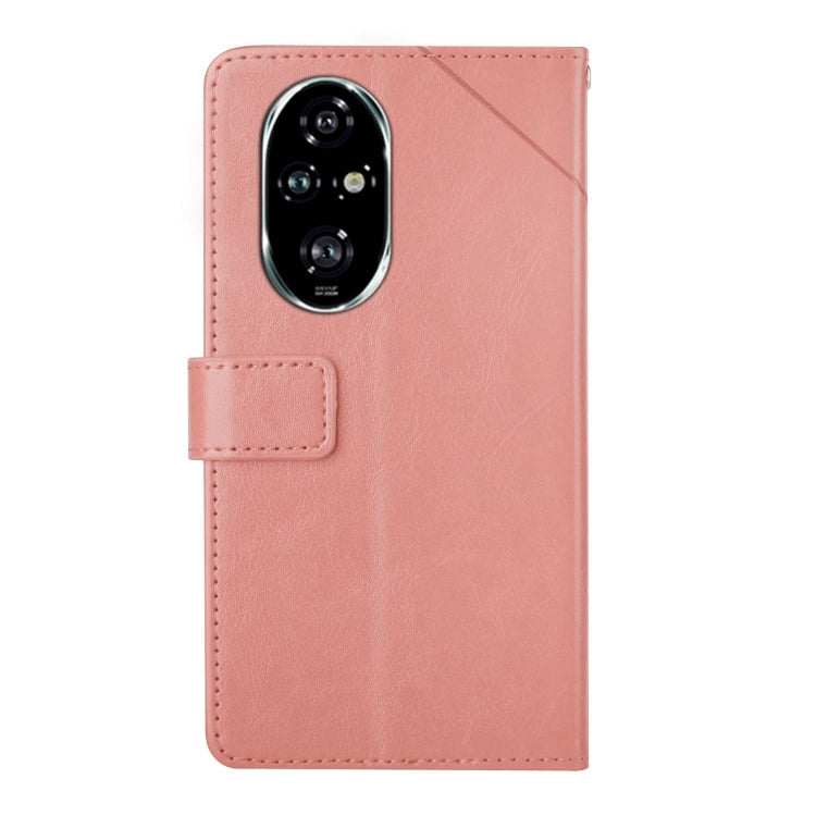 For Honor 200 Pro 5G Global Y-shaped Pattern Flip Leather Phone Case