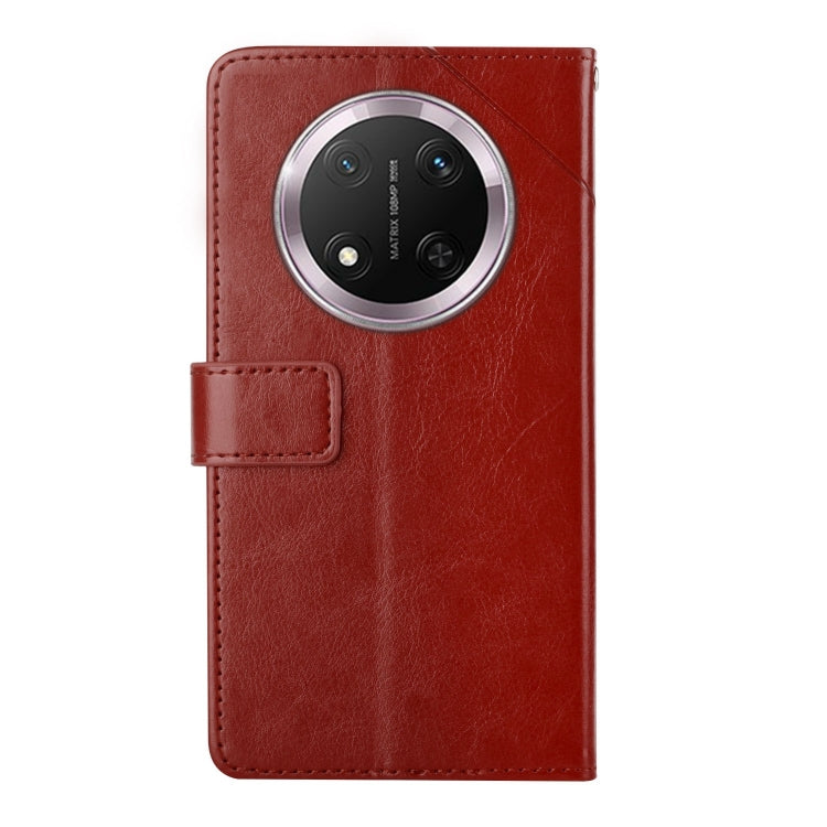 For Honor X9c Y-shaped Pattern Flip Leather Phone Case