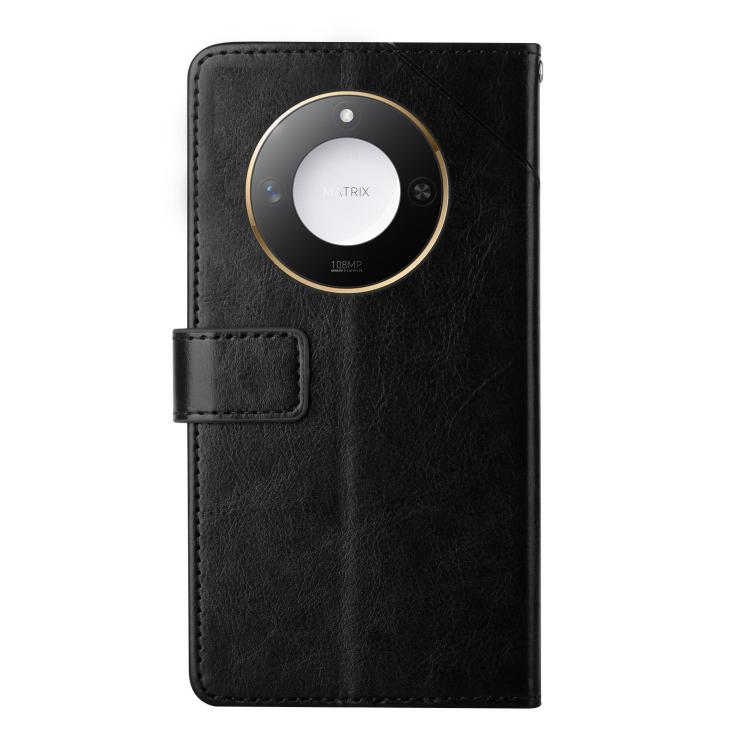 For Honor X9c Smart Y-shaped Pattern Flip Leather Phone Case