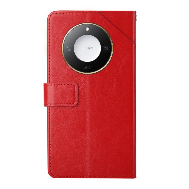 For Honor X9c Smart Y-shaped Pattern Flip Leather Phone Case