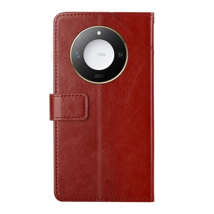For Honor X9c Smart Y-shaped Pattern Flip Leather Phone Case