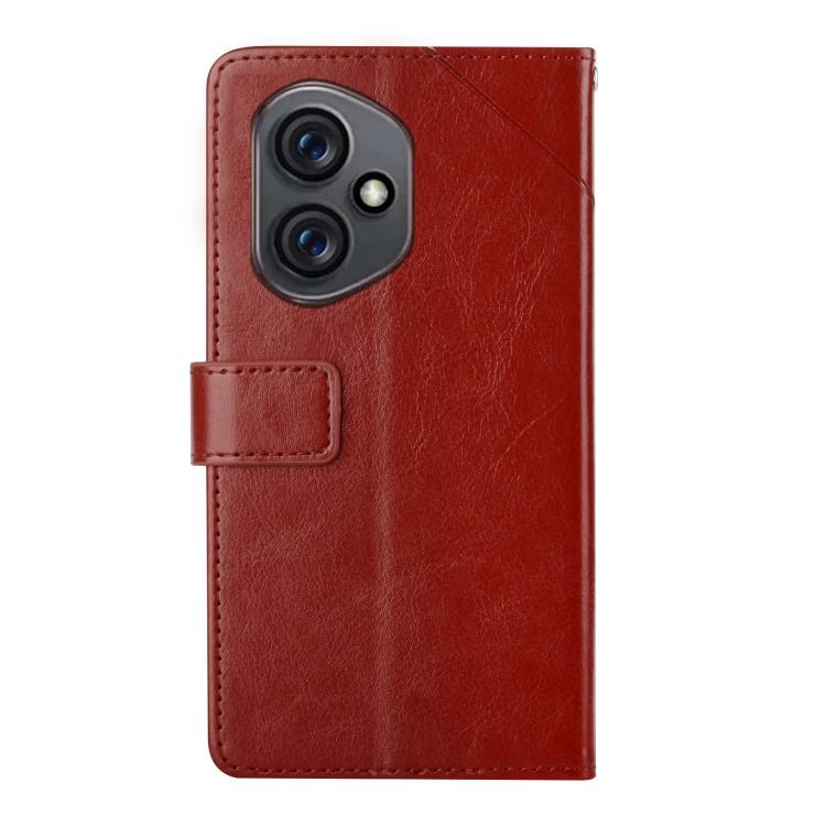 For Honor 400 Global 156.5mm Y-shaped Pattern Flip Leather Phone Case