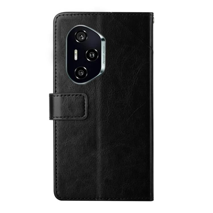 For Honor 400 Pro Global 160.8mm Y-shaped Pattern Flip Leather Phone Case