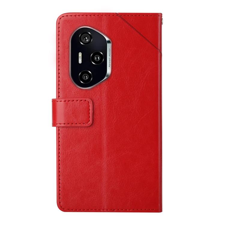 For Honor 400 Pro Global 160.8mm Y-shaped Pattern Flip Leather Phone Case