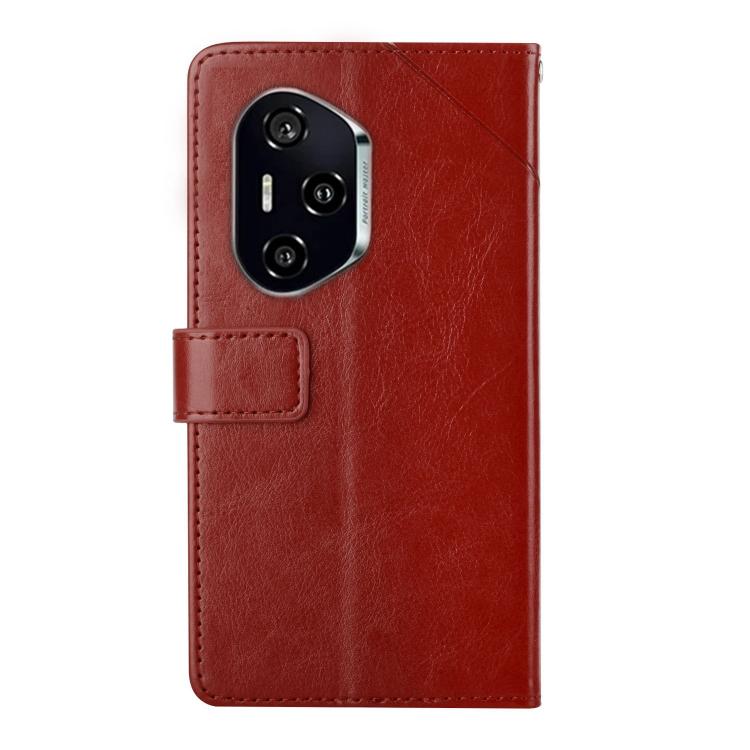 For Honor 400 Pro Global 160.8mm Y-shaped Pattern Flip Leather Phone Case