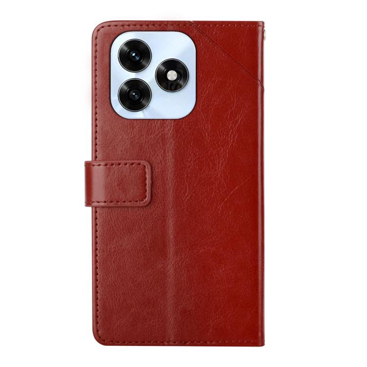 For Honor X5c Plus Y-shaped Pattern Flip Leather Phone Case