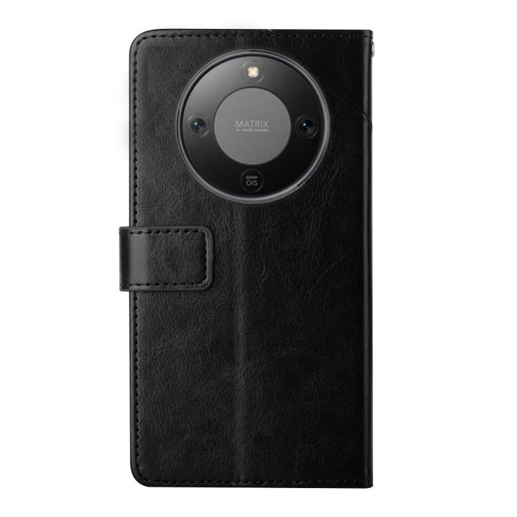 For Honor X9d 5G Global Y-shaped Pattern Flip Leather Phone Case
