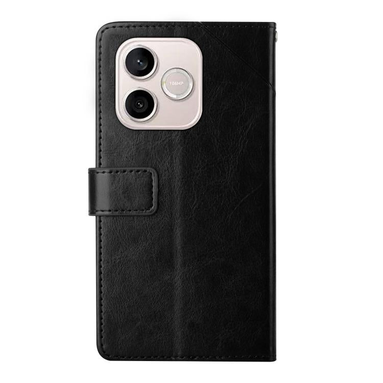 For Honor 600 Lite Global Y-shaped Pattern Flip Leather Phone Case