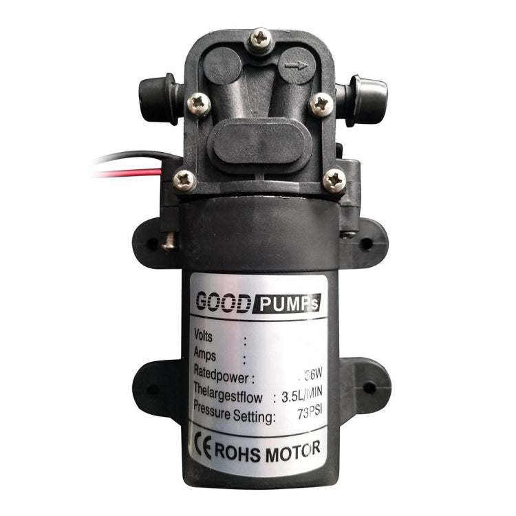 Automotive / Agricultural Electric Sprayer Pump Miniature High Voltage DC Diaphragm Pump Single Thread, Voltage:24V