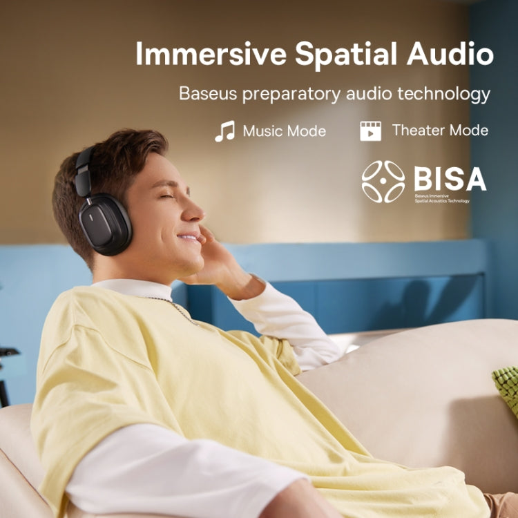 Baseus Bowie Series H1i Over-Ear Noise Reduction Bluetooth Headphone