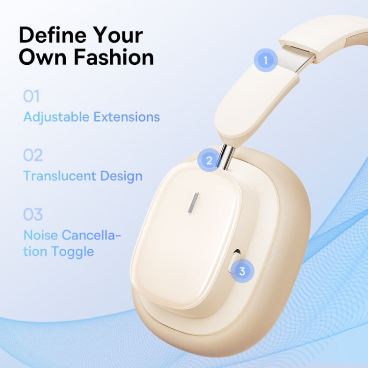 Baseus Bowie Series H1i Over-Ear Noise Reduction Bluetooth Headphone