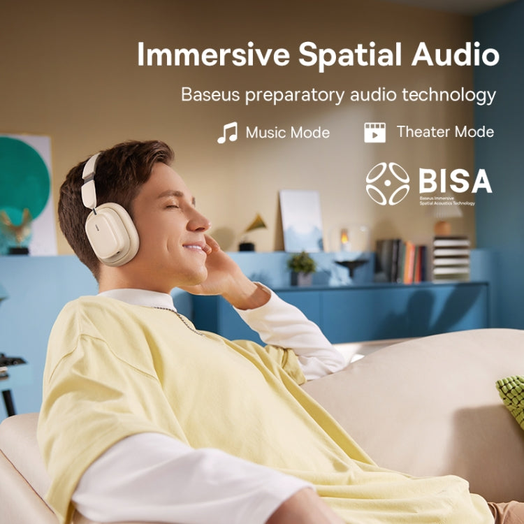 Baseus Bowie Series H1i Over-Ear Noise Reduction Bluetooth Headphone