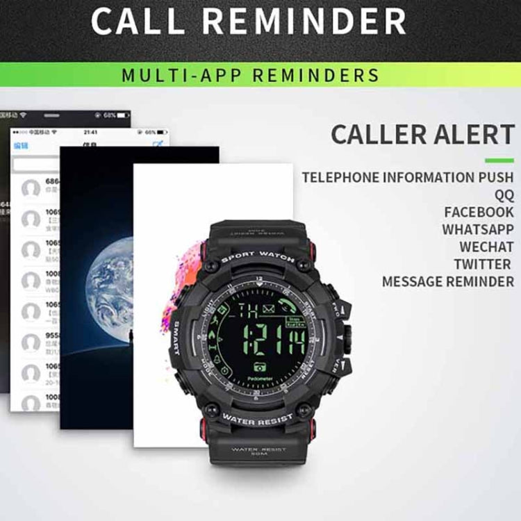 SPOVAN PR2 Men Multifunctional Waterproof Bluetooth Smart Electronic Watch(Black)