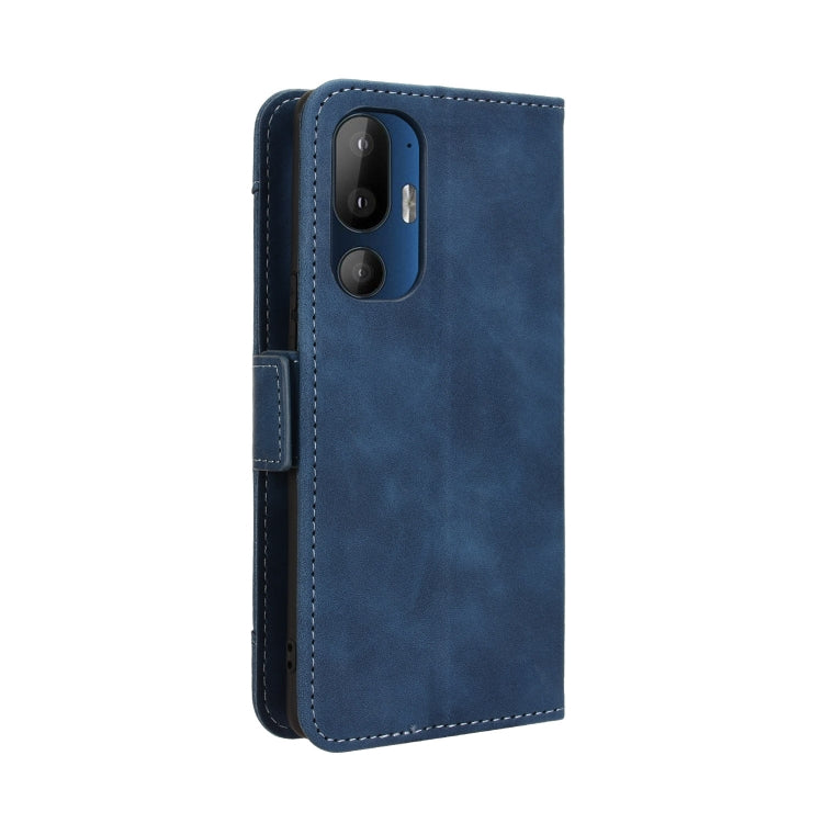 For HTC U24 Pro Skin Feel Calf Texture Card Slots Leather Phone Case