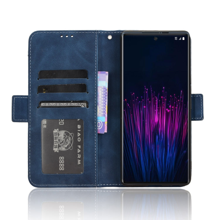 For HTC U24 Pro Skin Feel Calf Texture Card Slots Leather Phone Case