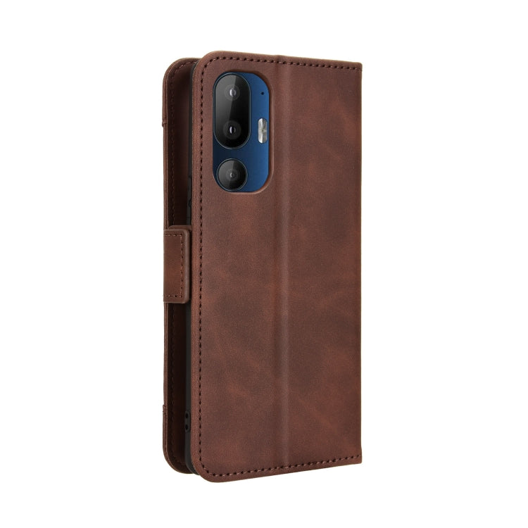 For HTC U24 Pro Skin Feel Calf Texture Card Slots Leather Phone Case