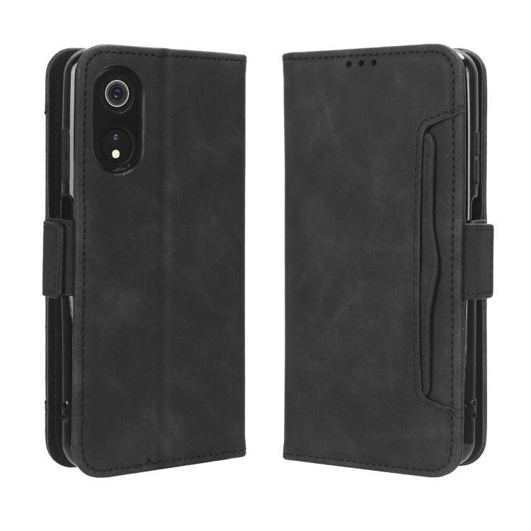 For Cubot P60 Skin Feel Calf Texture Card Slots Leather Phone Case