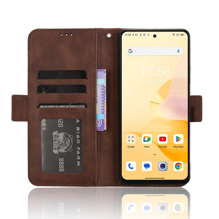 For Blackview Shark 8 / Oscal Tiger 12 Skin Feel Calf Texture Card Slots Leather Phone Case