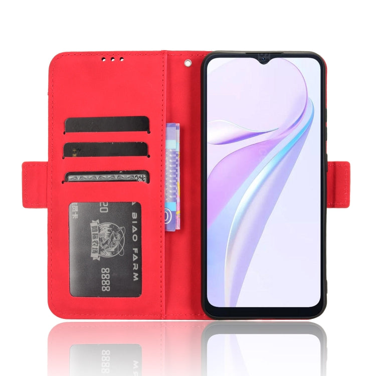 For Blackview Wave 6C Skin Feel Calf Texture Card Slots Leather Phone Case