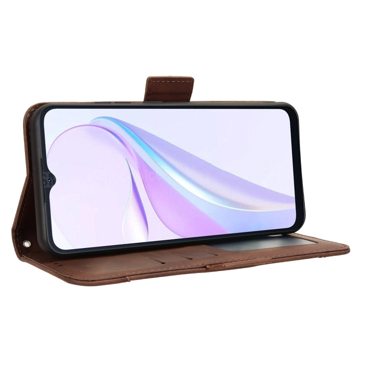 For Blackview Wave 6C Skin Feel Calf Texture Card Slots Leather Phone Case