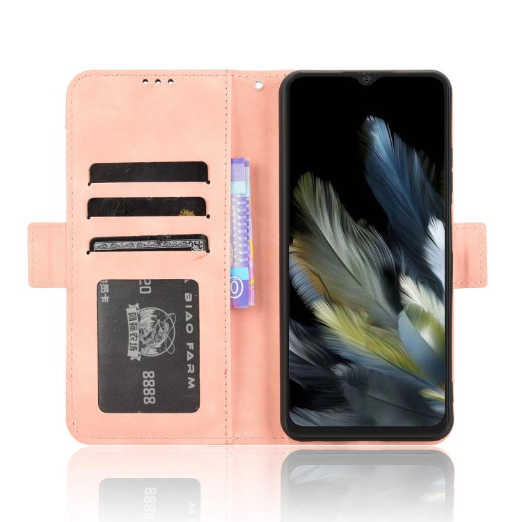 For Blackview Wave 8 / 8C / Oscal Flat 2 Skin Feel Calf Texture Card Slots Leather Phone Case
