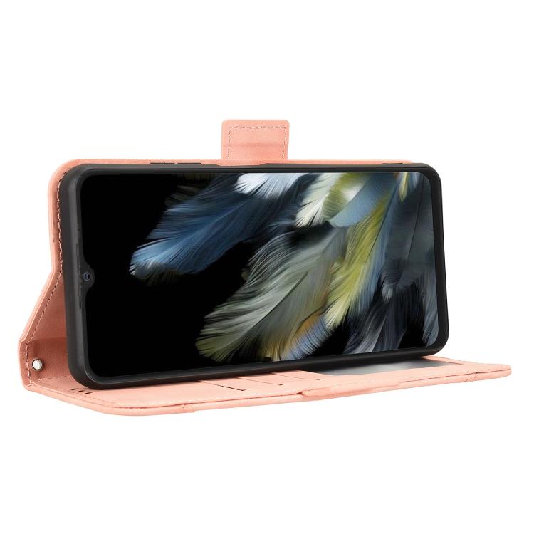 For Blackview Wave 8 / 8C / Oscal Flat 2 Skin Feel Calf Texture Card Slots Leather Phone Case