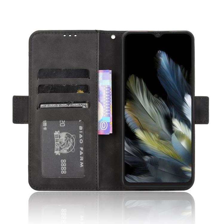 For Blackview Wave 8 / 8C / Oscal Flat 2 Skin Feel Calf Texture Card Slots Leather Phone Case
