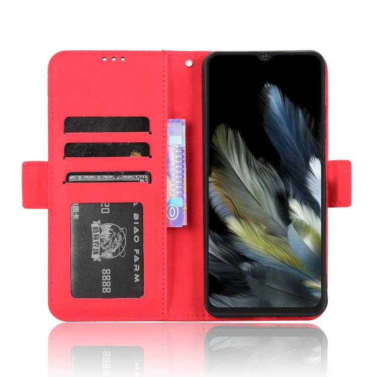 For Blackview Wave 8 / 8C / Oscal Flat 2 Skin Feel Calf Texture Card Slots Leather Phone Case