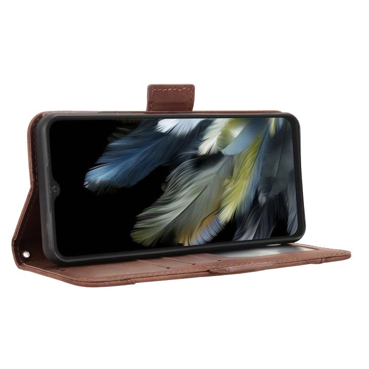 For Blackview Wave 8 / 8C / Oscal Flat 2 Skin Feel Calf Texture Card Slots Leather Phone Case