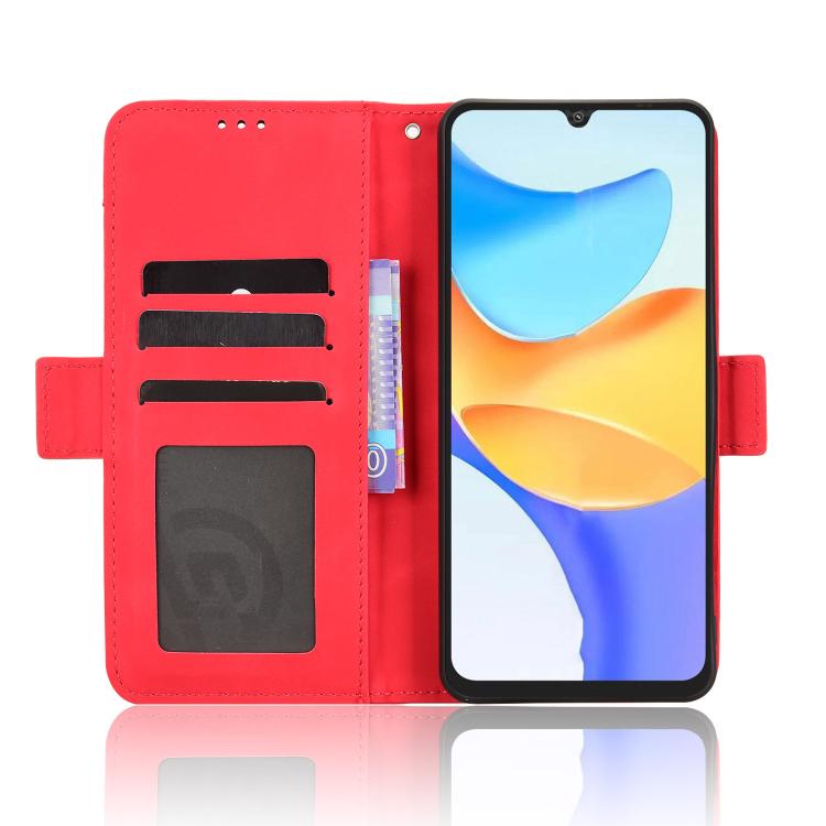 For Blackview SHARK 6 Skin Feel Calf Texture Card Slots Leather Phone Case