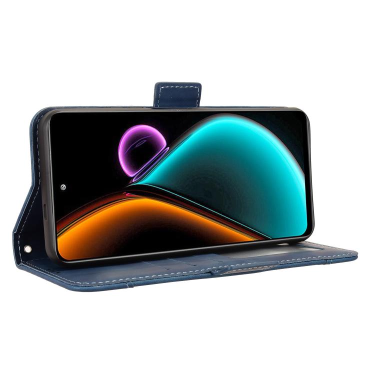 For Blackview COLOR 6 Skin Feel Calf Texture Card Slots Leather Phone Case