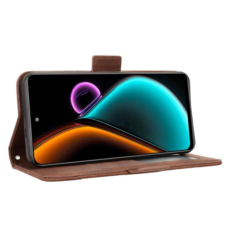 For Blackview COLOR 6 Skin Feel Calf Texture Card Slots Leather Phone Case