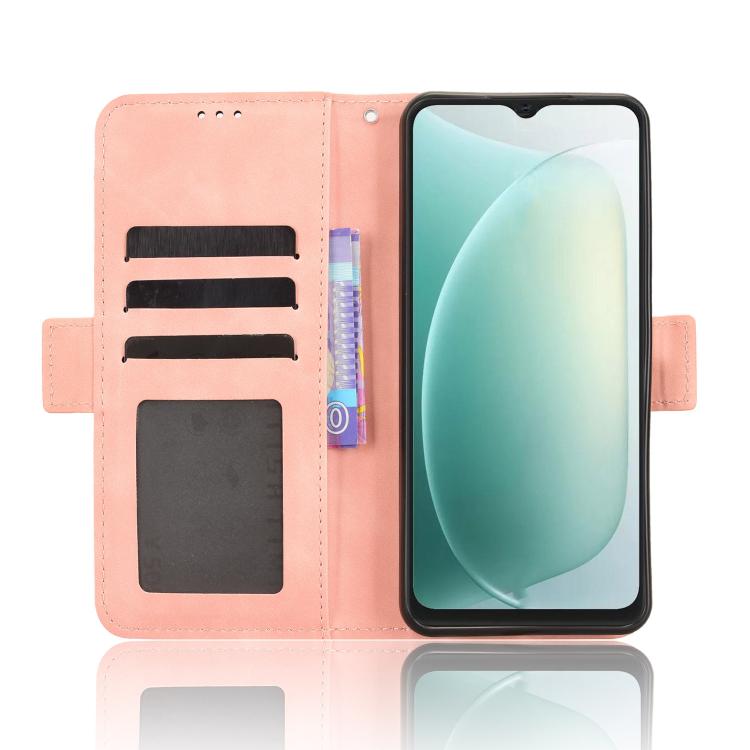 For Blackview Wave 9C Skin Feel Calf Texture Card Slots Leather Phone Case
