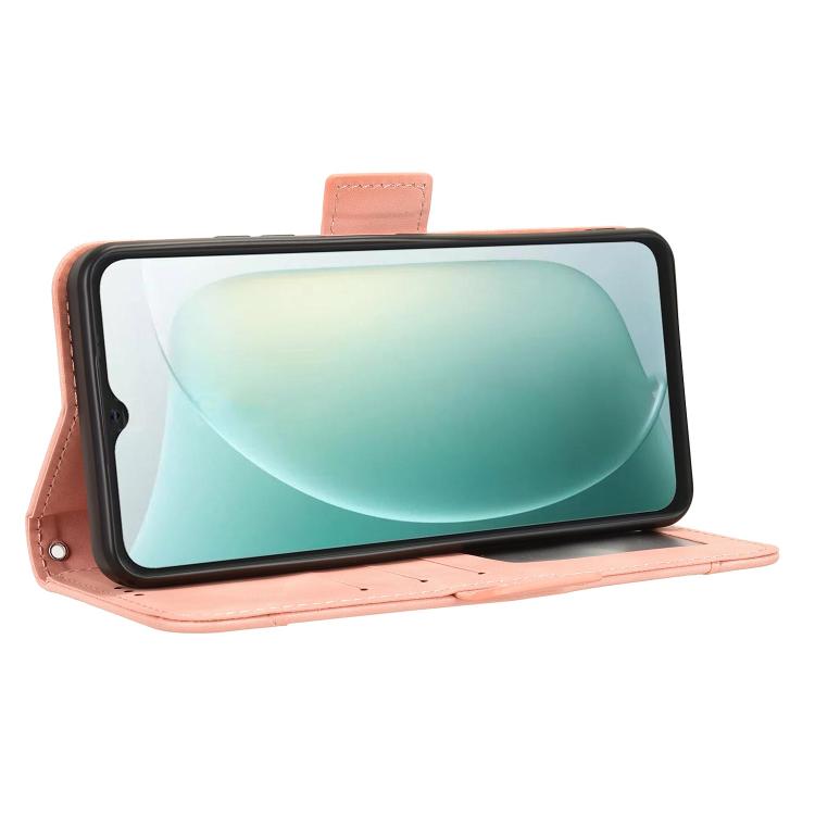 For Blackview Wave 9C Skin Feel Calf Texture Card Slots Leather Phone Case