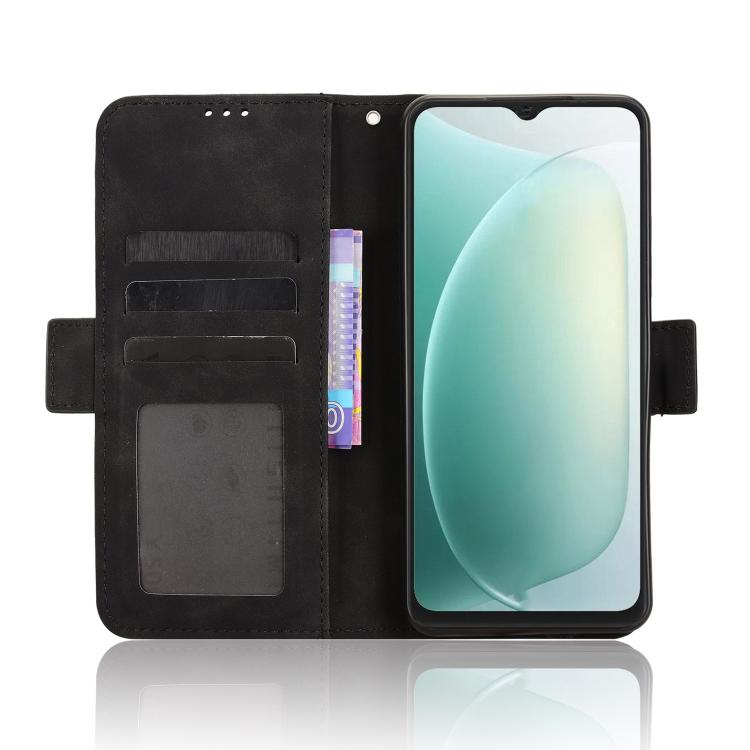 For Blackview Wave 9C Skin Feel Calf Texture Card Slots Leather Phone Case