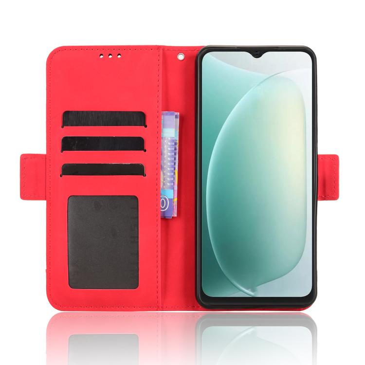 For Blackview Wave 9C Skin Feel Calf Texture Card Slots Leather Phone Case