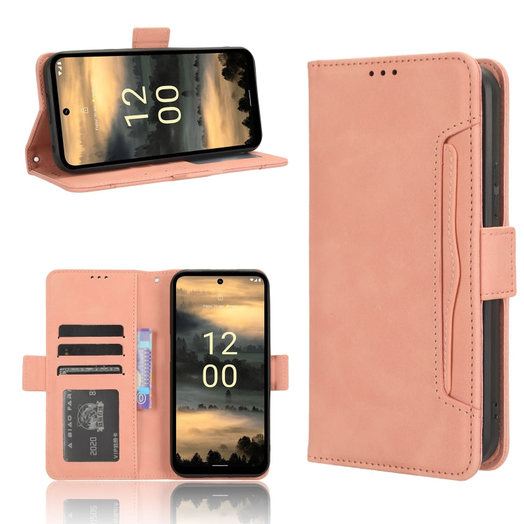 For Nokia XR21 Skin Feel Calf Texture Card Slots Leather Phone Case