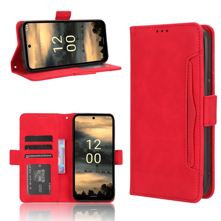 For Nokia XR21 Skin Feel Calf Texture Card Slots Leather Phone Case