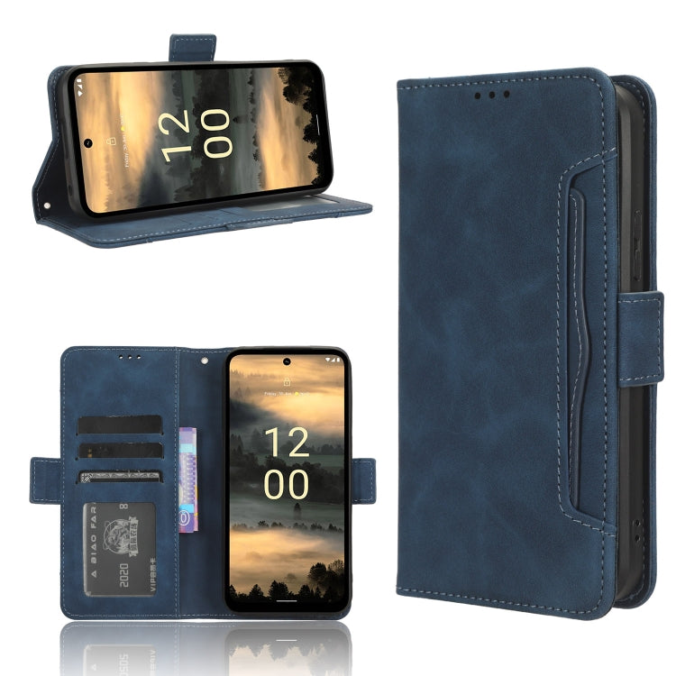 For Nokia XR21 Skin Feel Calf Texture Card Slots Leather Phone Case