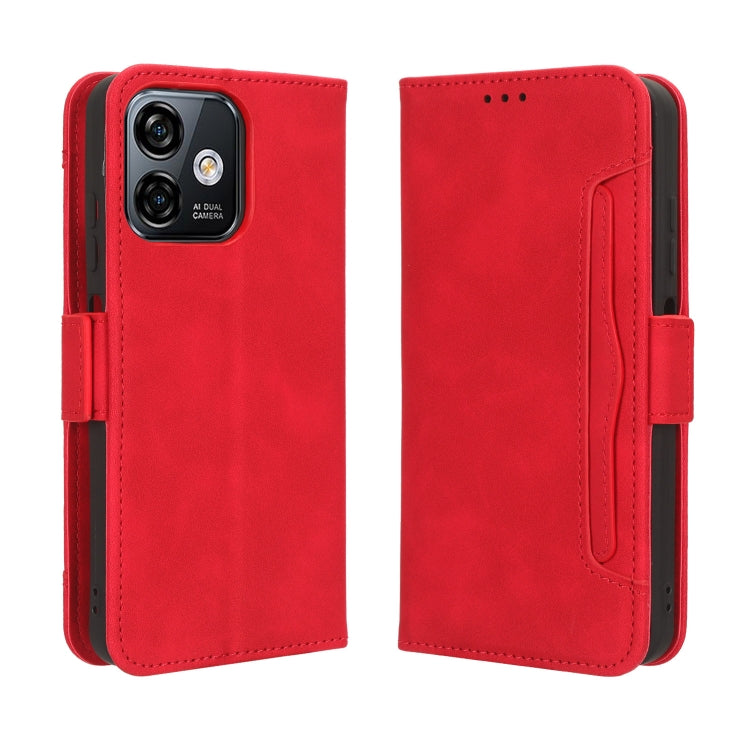 For Ulefone Note 16 Pro Skin Feel Calf Texture Card Slots Leather Phone Case