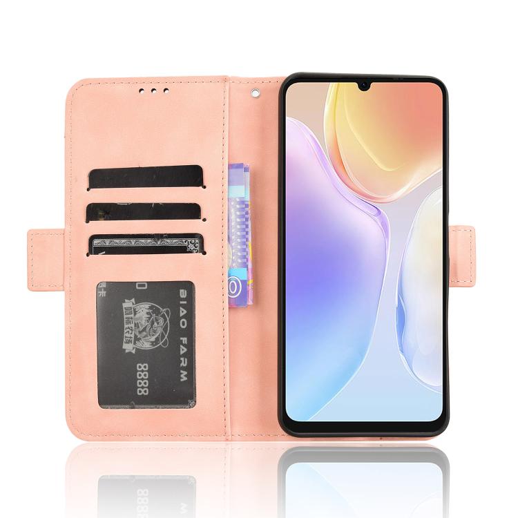 For Ulefone Note 20 Pro Skin Feel Calf Texture Card Slots Leather Phone Case